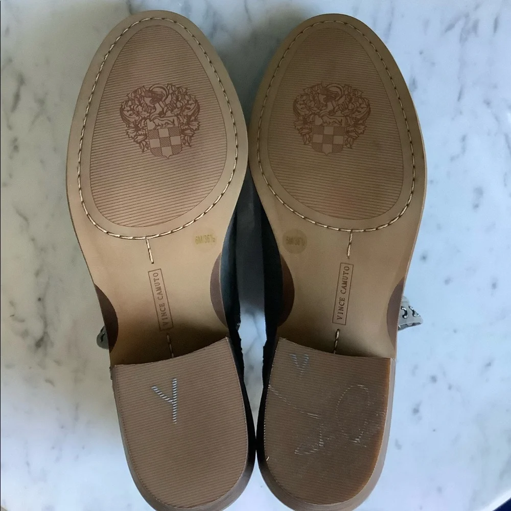 Vince Camuto Gray Suede Prafinta Studded Ankle Booties - Picture 10 of 10